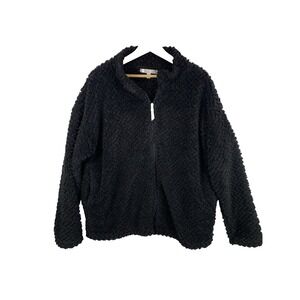IB Diffusion Women's Fleece Jacket Size XL‎ Lagenlook Casual Comfy Warm